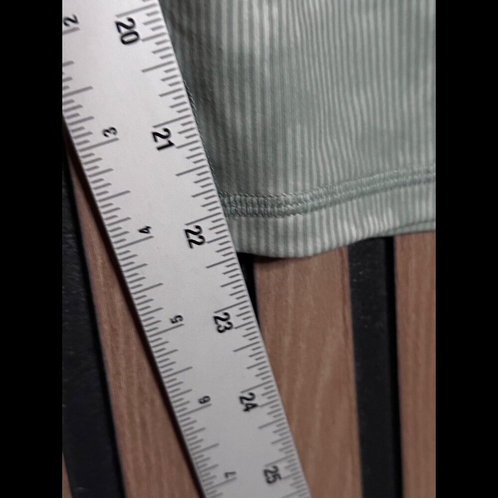 New Fabletics Pants XXL / 1X Green Tie Dye Ribbed Boost High Rise 7/8 Leggings - Picture 5 of 9